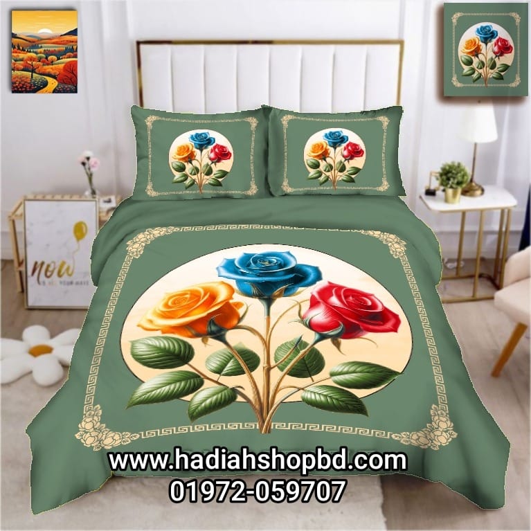 Digital hometex panel bedsheet - Image 2
