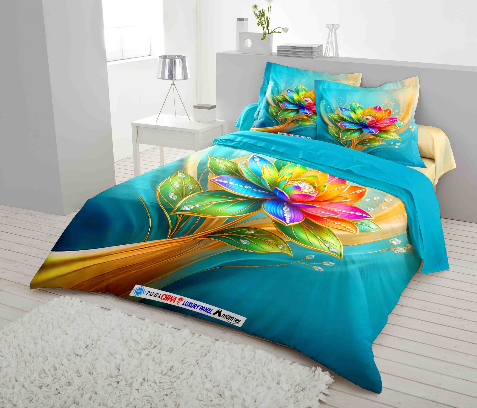 Pakiza Luxury China Panel Bedsheet