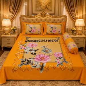 luxury cotton panel bedsheet in low price